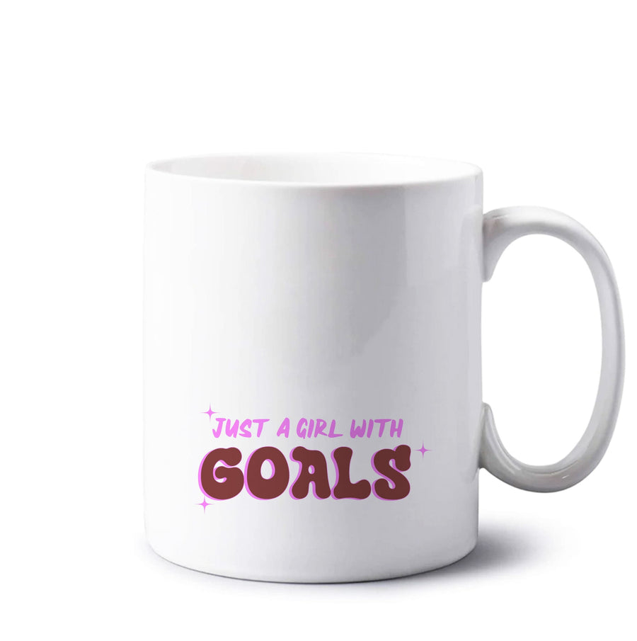 Just A Girl With Goals - Aesthetic Quote Mug