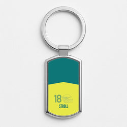 Stroll Helmet 2026 Silver Metal Keyring