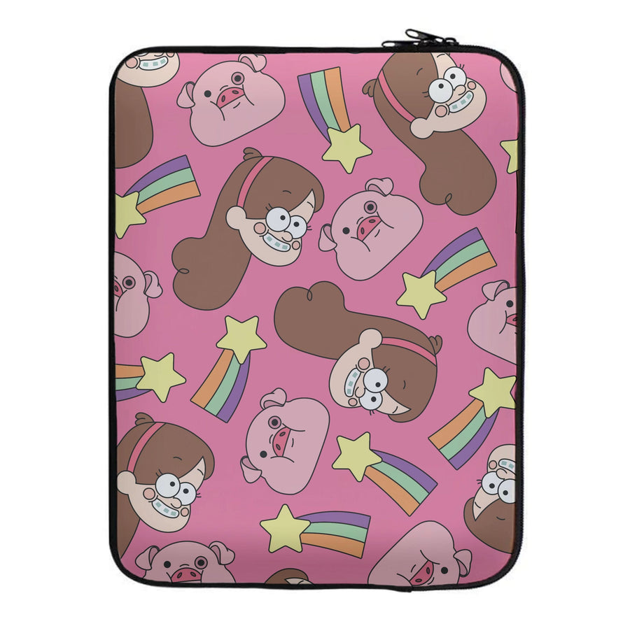 Mabel And Stars Pattern Laptop Sleeve