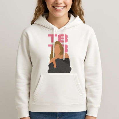 T8 Pink  Womans Hooded Sweatshirt