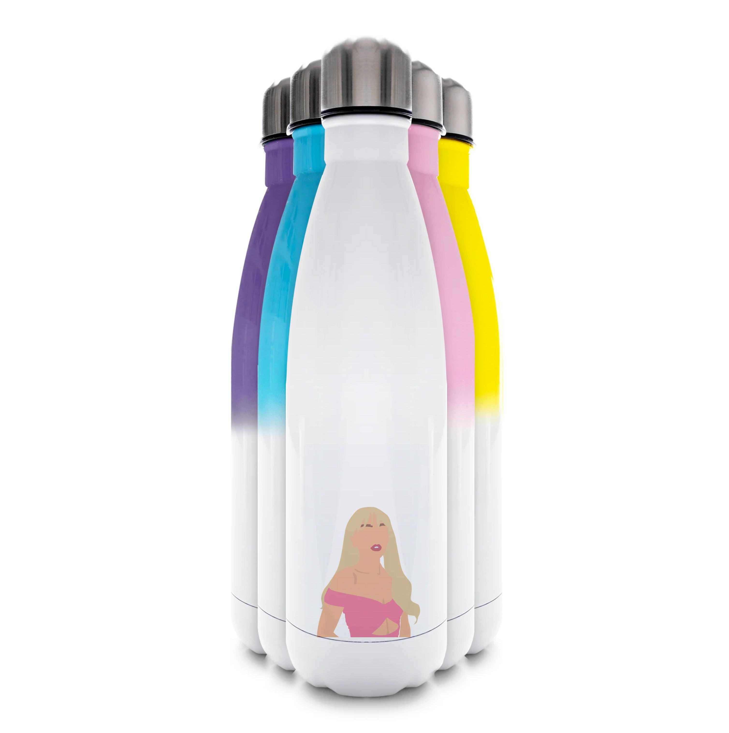 Pink Dress Water Bottle