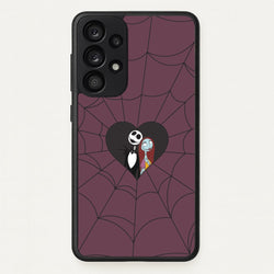 J And S Cobweb Heart Galaxy A53 Case