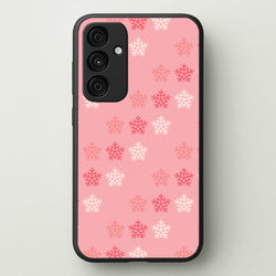 Red Slowflakes Christmas Pattern Galaxy A35 Case