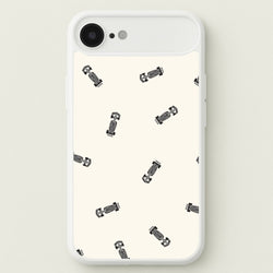 Race Cars Pattern Off White iPhone 17 Air Case