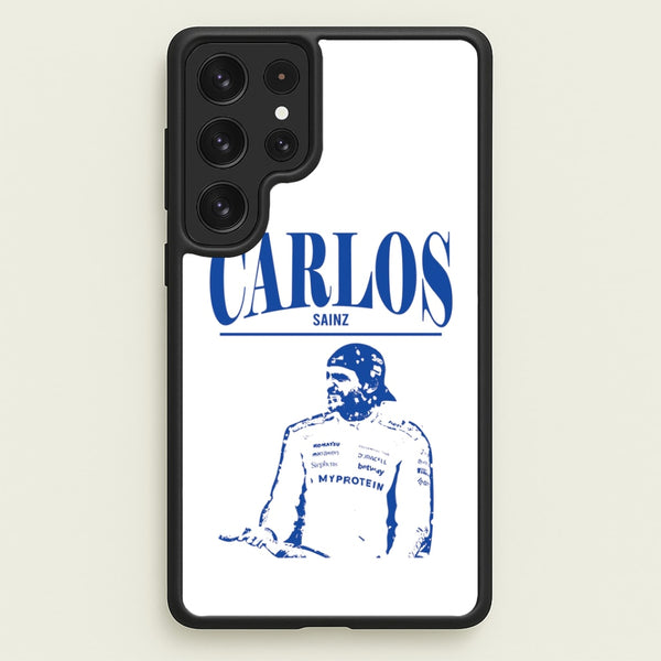Carlos White And Blue Galaxy S23 Ultra Case