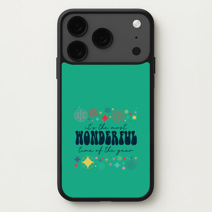 The Most Wonderful Time Of The Year Geometric iPhone 17 Pro Max Case