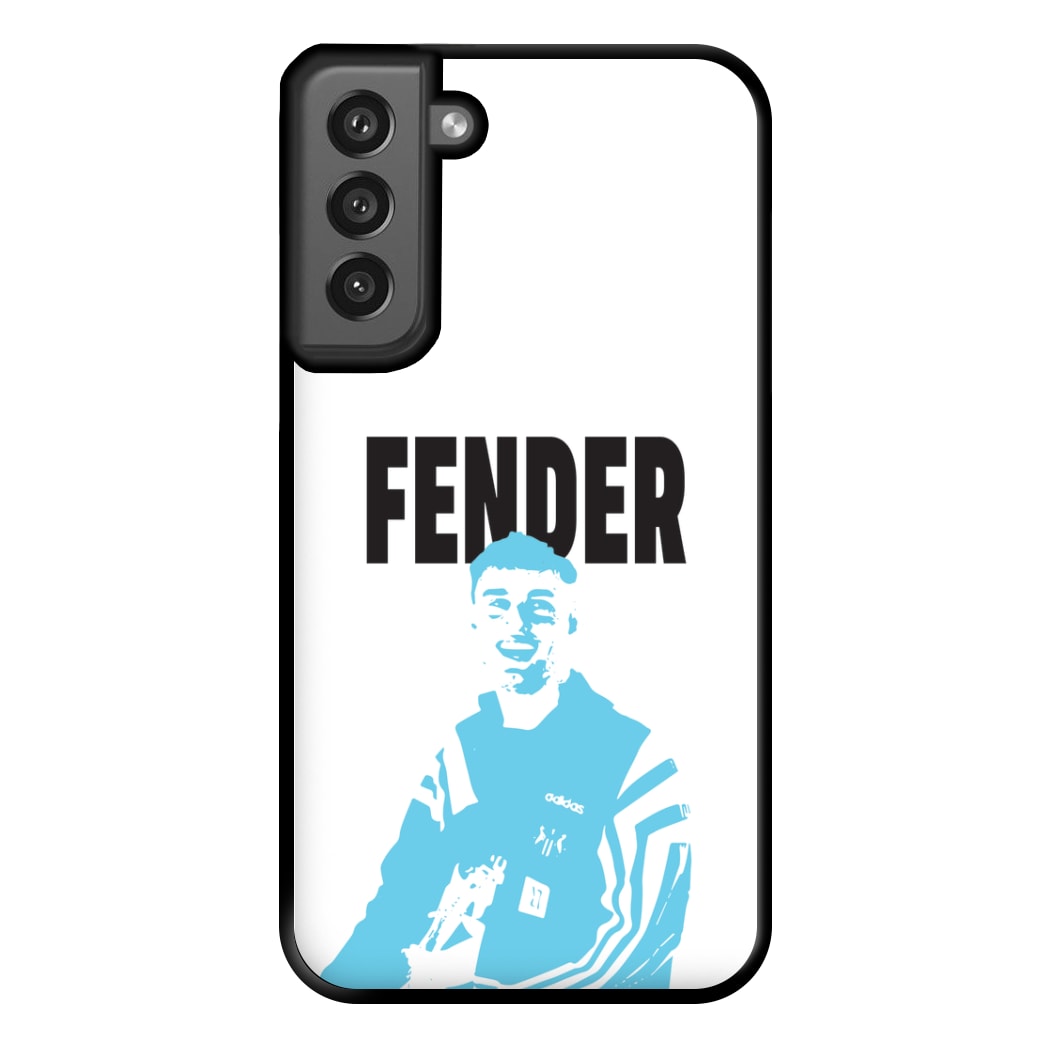 Fender Silhouette Blue Galaxy S21FE Case