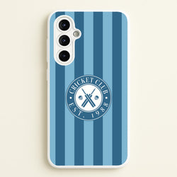 Stripey Cricket Badge Galaxy A54 Case