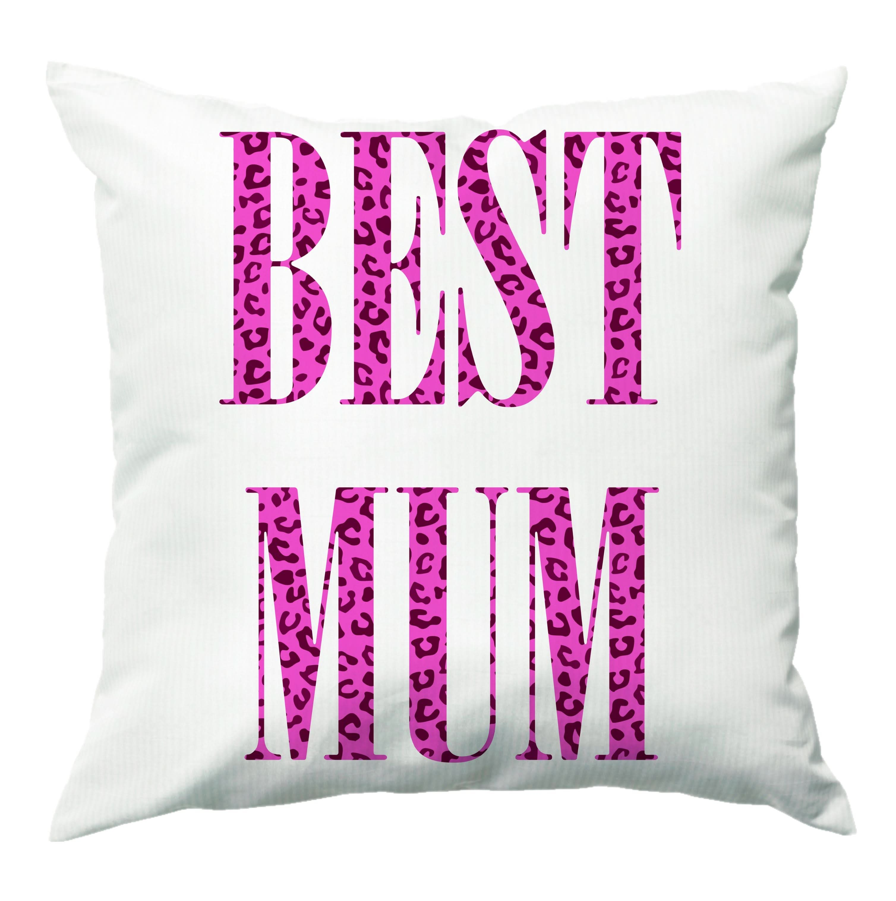 Best Mum Leopard Print Cushion