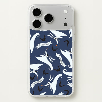 Skeleton Dog And Bats Pattern iPhone 17 Pro Max Case