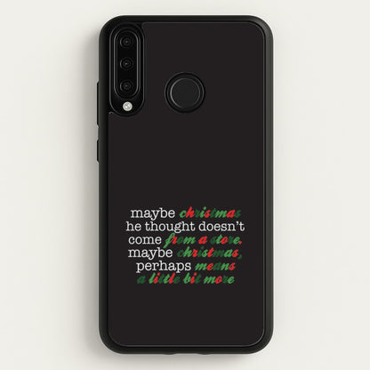 Green Creature Quote Huawei P30 Lite Case
