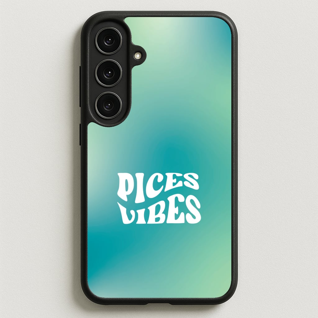 Pices Vibes Gradient Zodiac Galaxy S25FE Case