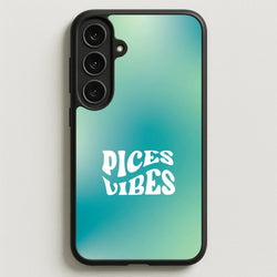 Pices Vibes Gradient Zodiac Galaxy S25FE Case