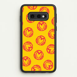 Metal Heart Pattern Galaxy S10e Case
