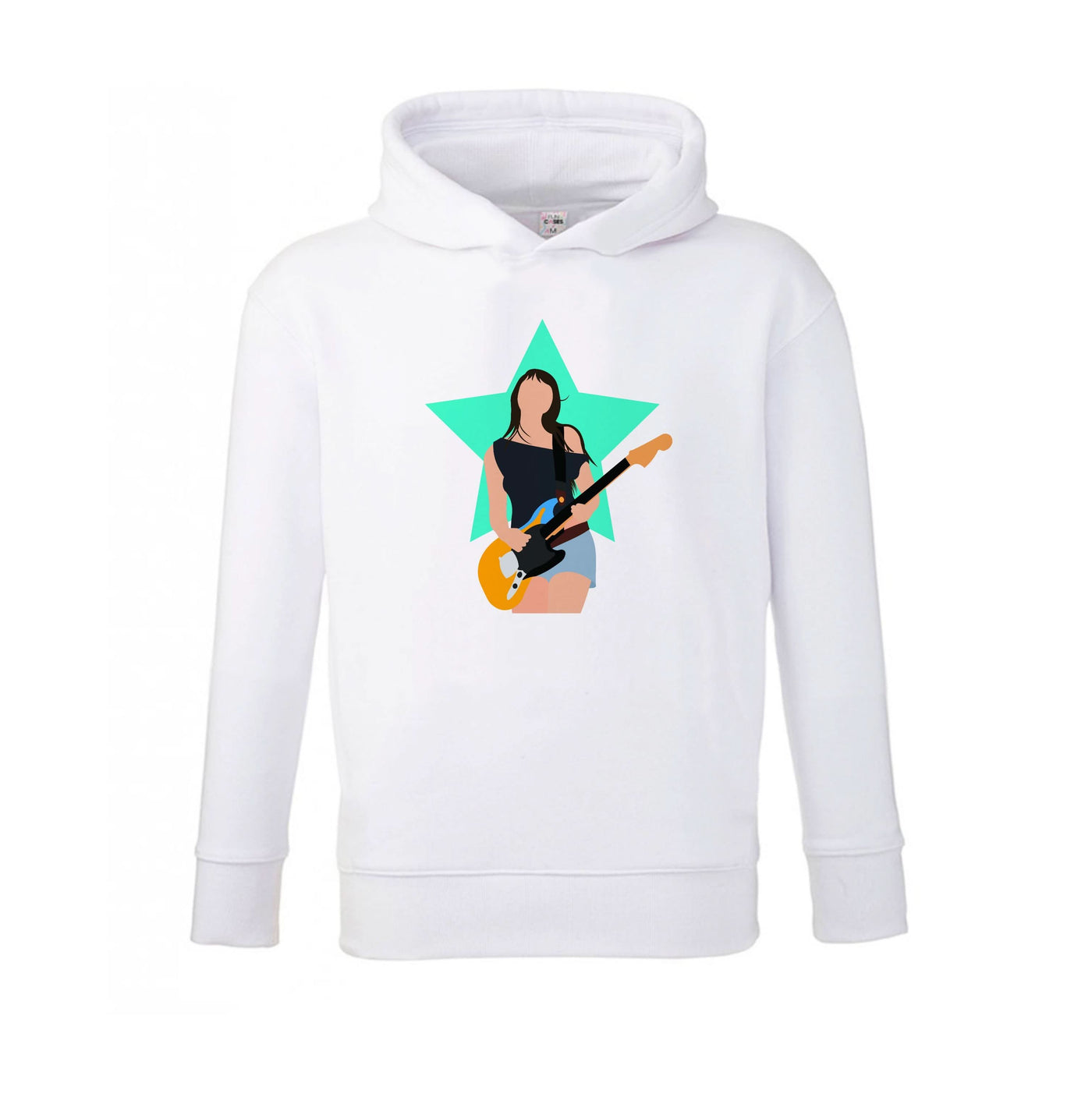 Orange Guitar Kids Hoodie