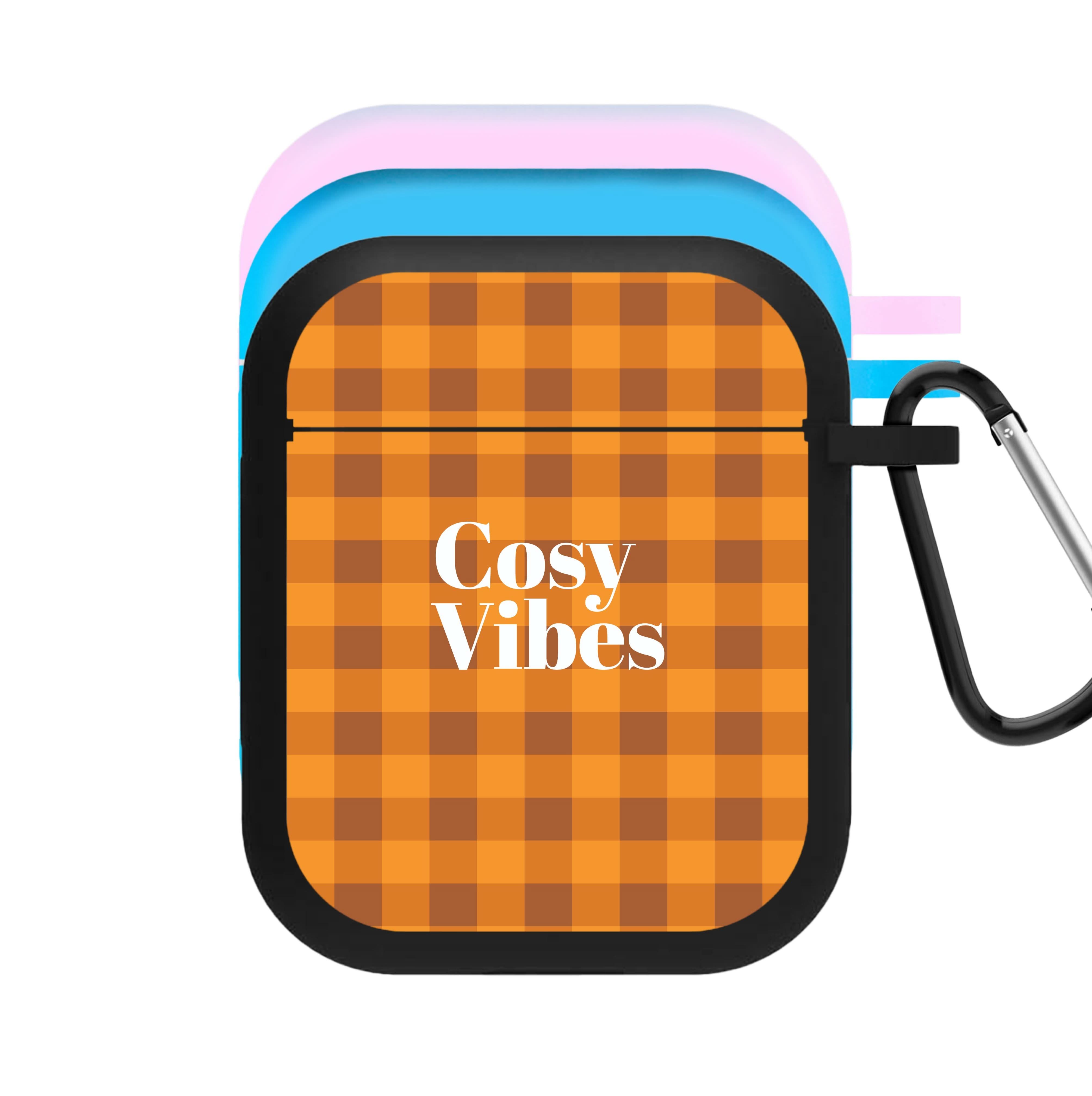 Checkered Cosy Vibes AirPods Case