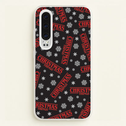 Christmas Things Snowflake Pattern Huawei P30 Case