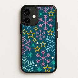 Colourful Christmas Symbols Pattern iPhone 12 / 12 Pro Case