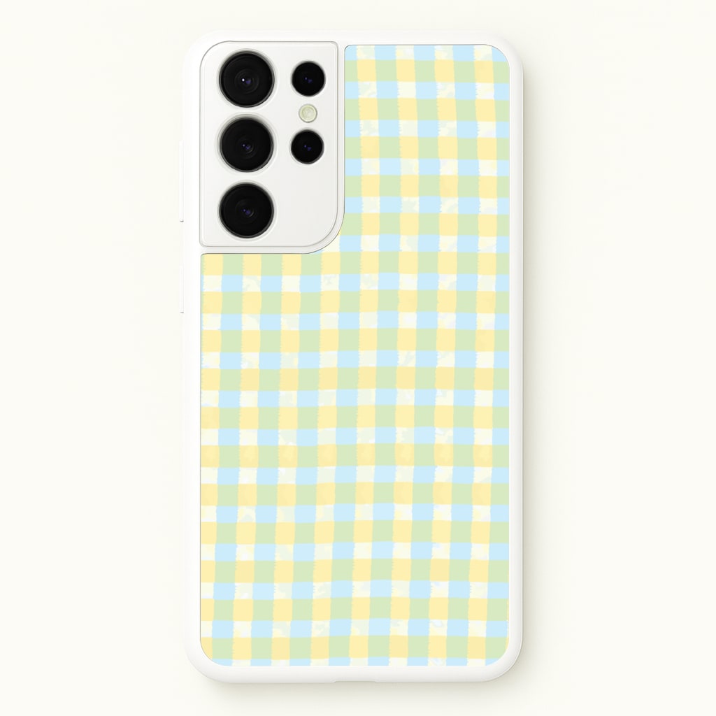 Lemonade Gingham Galaxy S21 Ultra Case