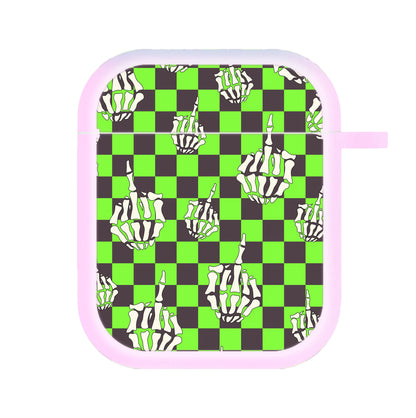 Green Middle Finger AirPods Case