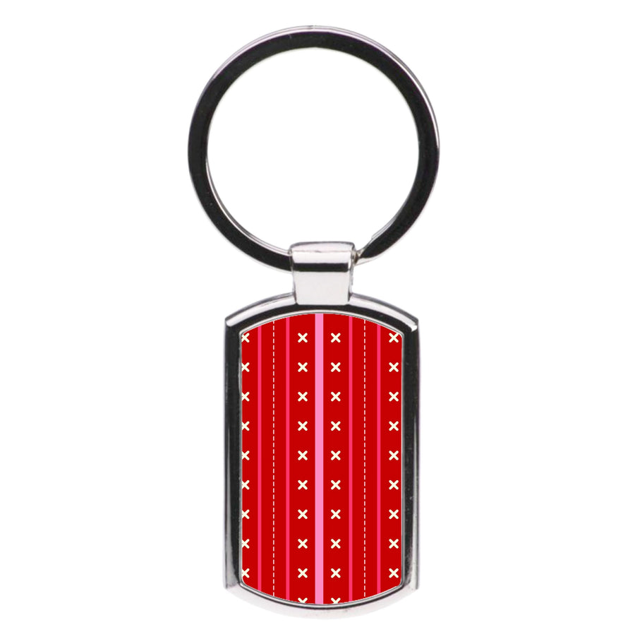 Christmas Pattern 9 Luxury Keyring