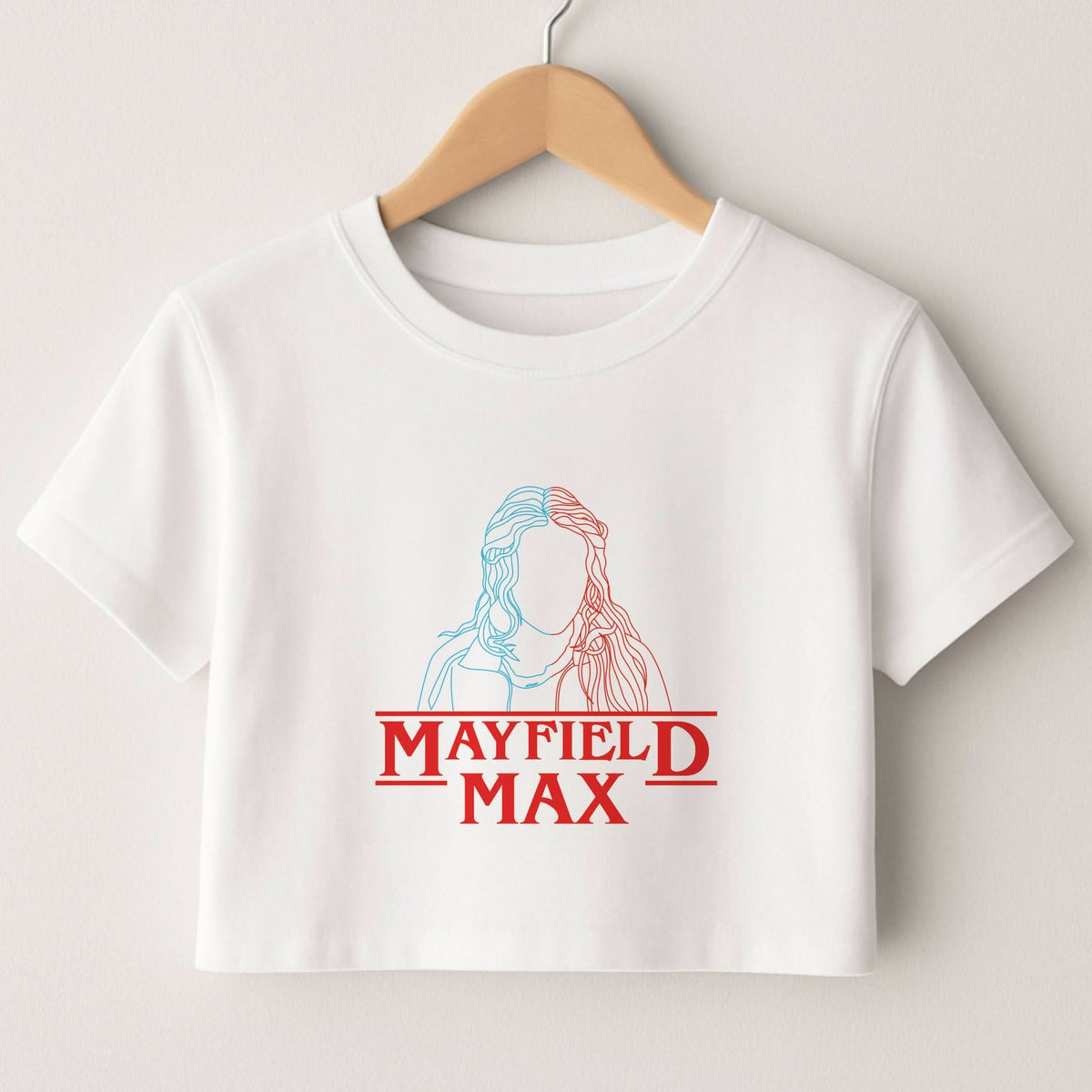 Blue And Red Max Crop top