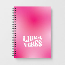 Libra Vibes Gradient Zodiac Notebook