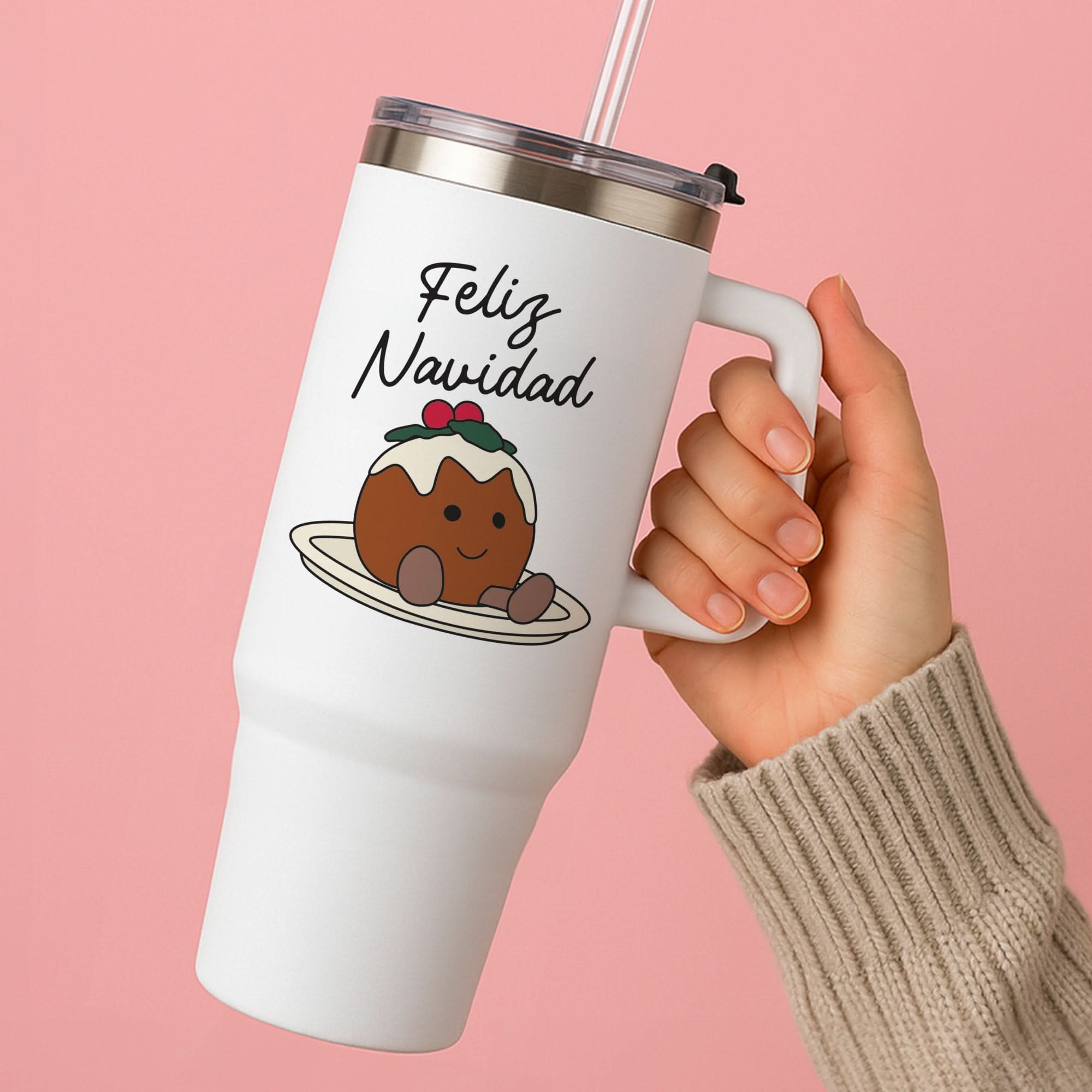 Christmas Pudding Plush Tumbler
