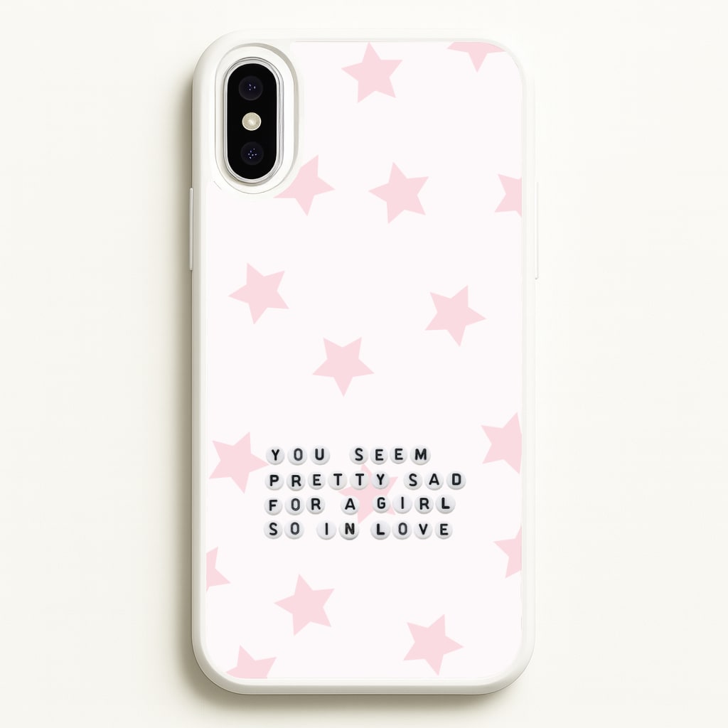 Pretty Sad Letter Beads iPhone XS Max Case