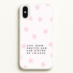 Pretty Sad Letter Beads iPhone XS Max Case