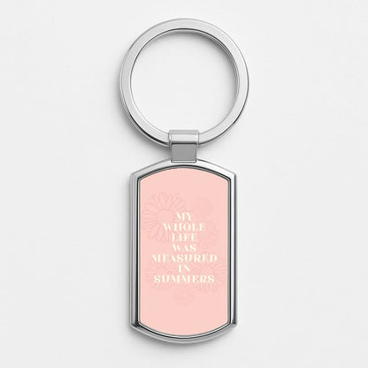 Dasies Quote Silver Metal Keyring