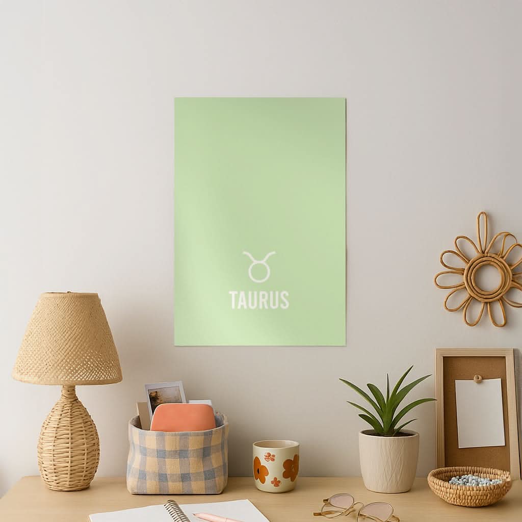 Taurus Pastel Zodiac Art Print