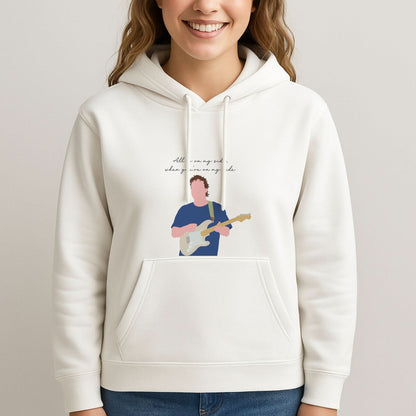 All Is On My Side Pink Womans Hooded Sweatshirt