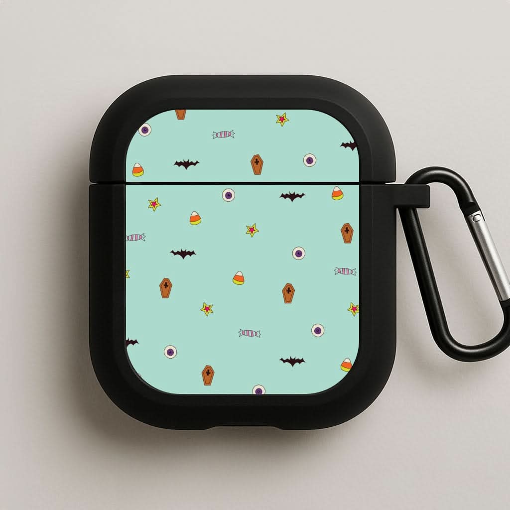 Minature Halloween Cartoons Pattern AirPods Case