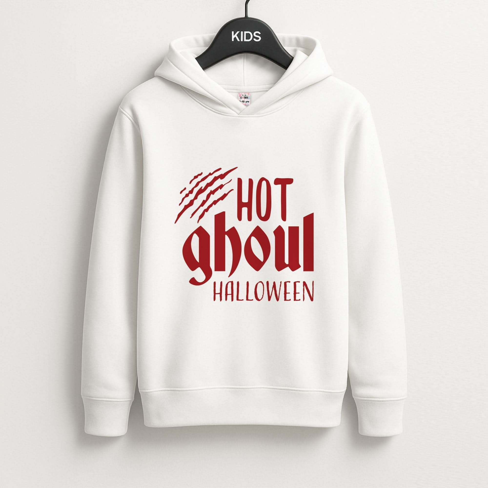 Hot Ghoul Halloween Kids Hoodie
