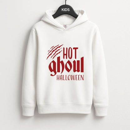 Hot Ghoul Halloween Kids Hoodie