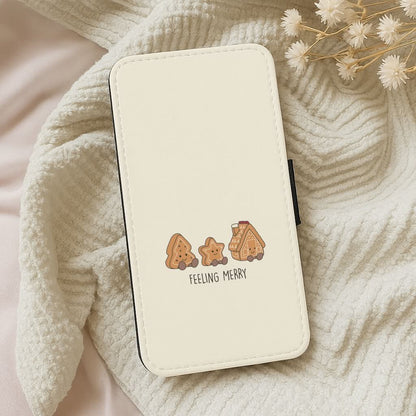 Gingerbread Plushies Quote Leather Phone Case