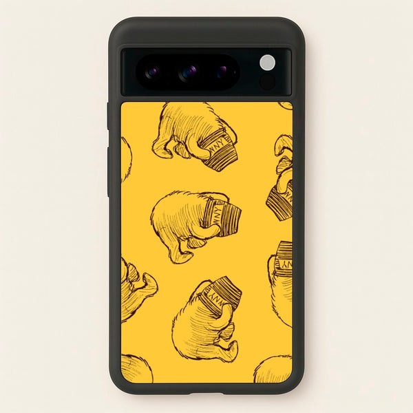 Winnie Honey Pot Pattern Google Pixel 8 Pro Case