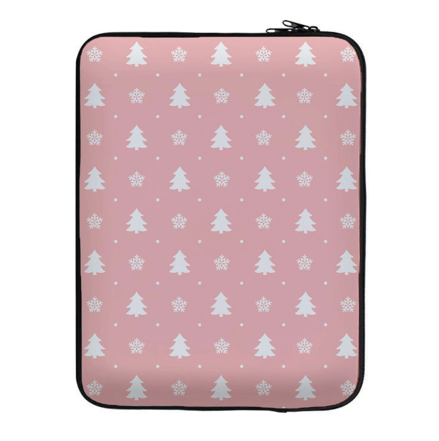 Pink Tree Pattern Laptop Sleeve