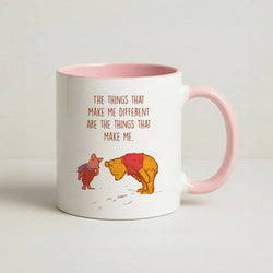 The Things That Make Me Different  Pink Tea Mug