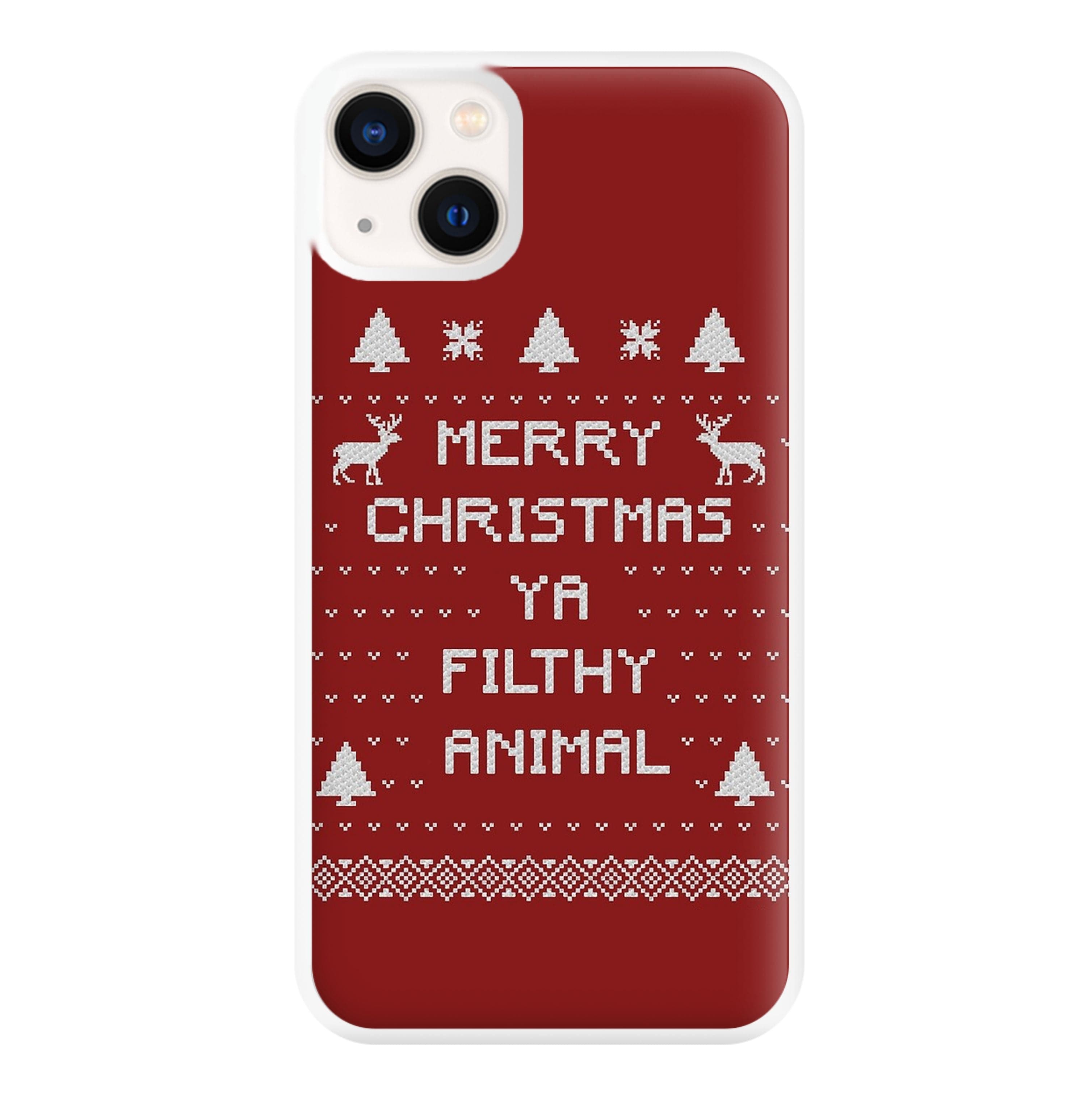 Merry Christmas Ya Filthy Animal Phone Case