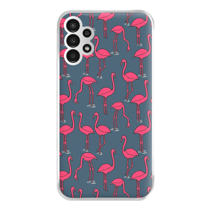 Basic Pink Flamingo Pattern Phone Case