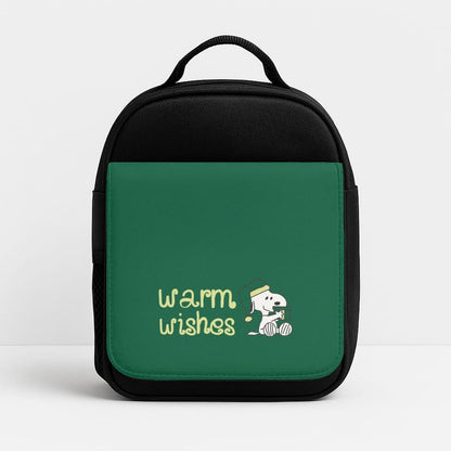 Cartoon Beagle Warm Wishes Insulated Lunch Bag