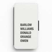 Take Band Members Names Flip / Wallet Phone Case 1
