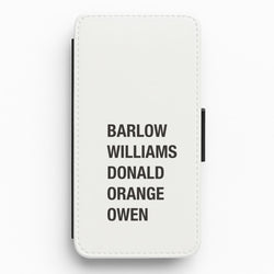 Take Band Members Names Flip / Wallet Phone Case