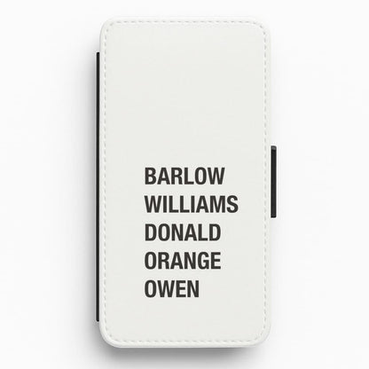 Take Band Members Names Flip / Wallet Phone Case