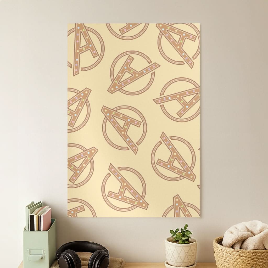 Superhero Team Gingerbread Pattern Poster