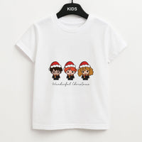 Wizards With Christmas Hats Kids T-Shirt