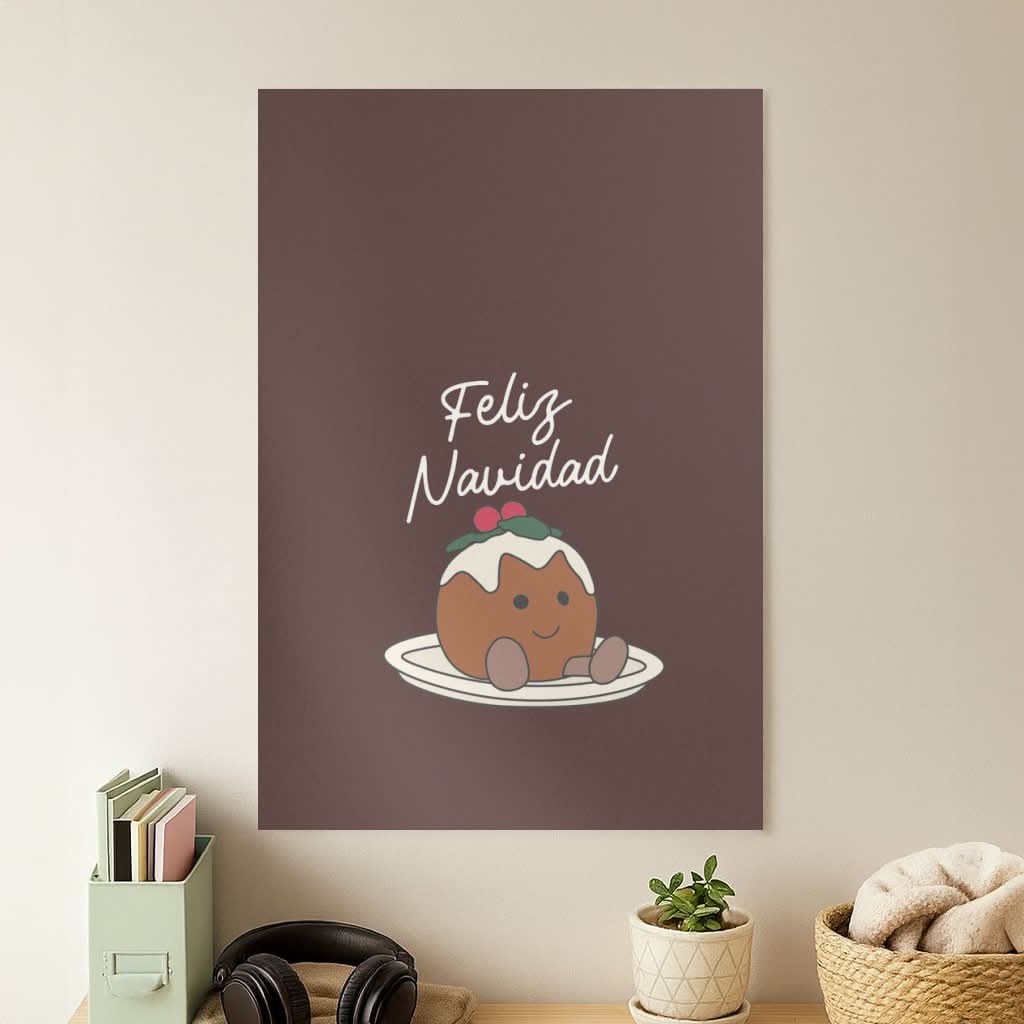 Christmas Pudding Plush Poster