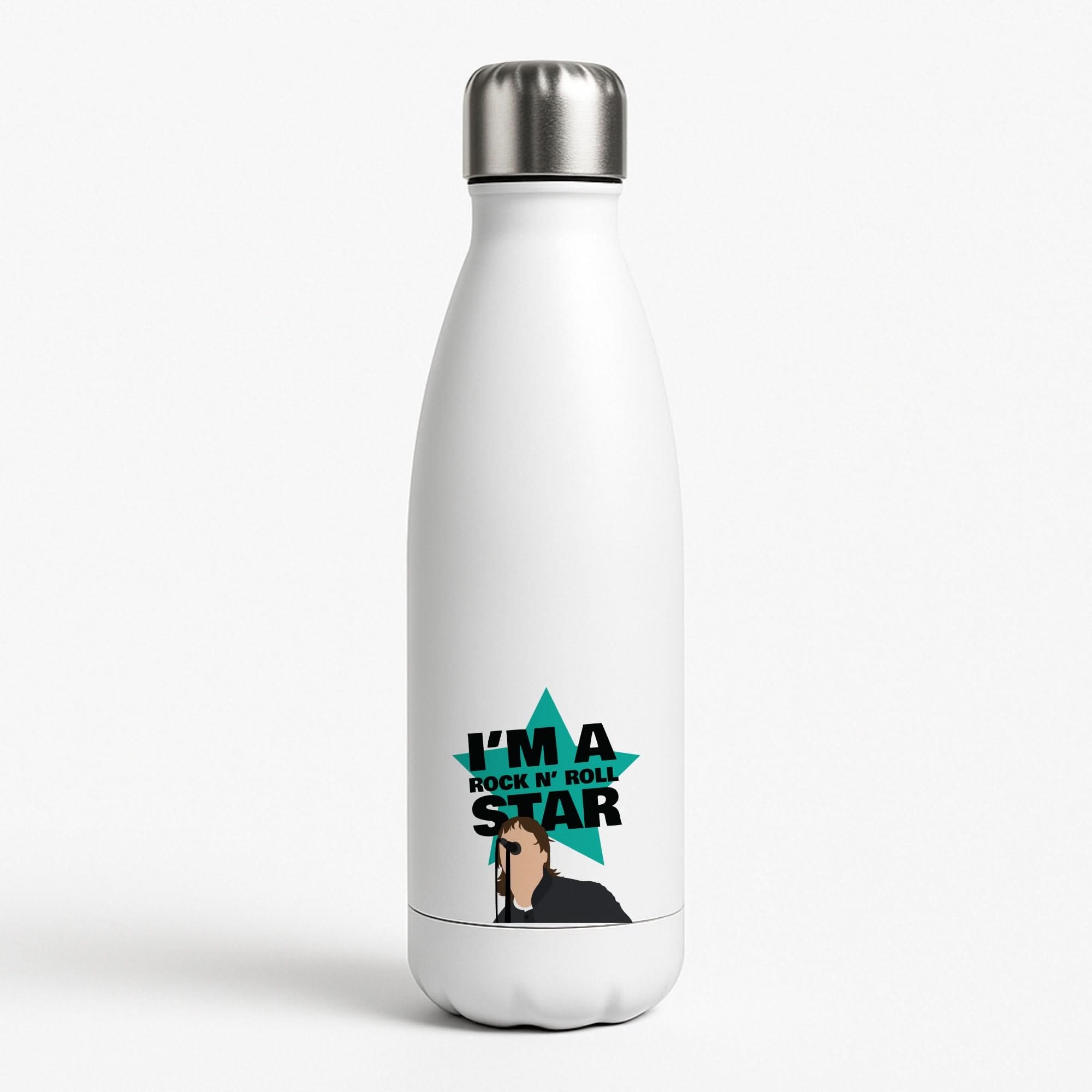 I'm A Rock And Roll Star White Water Bottle